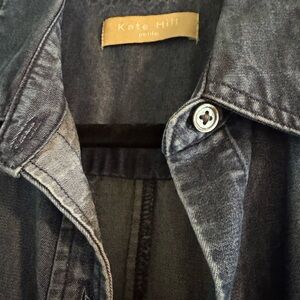 Kate Hill Dark Gray Denim Shirt